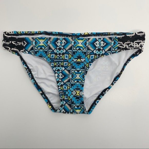 Laundry Patterned Hipster Bikini Bottom Size S - Picture 4 of 9